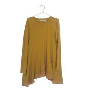 Logo lounge tunic long sleeved with pockets size medium